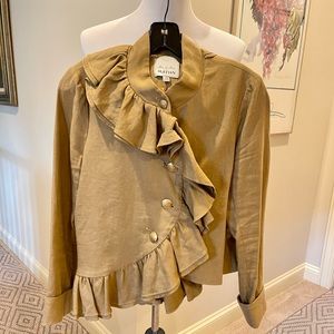 Anthropologie Mise en Scene for Ruffian linen jacket.